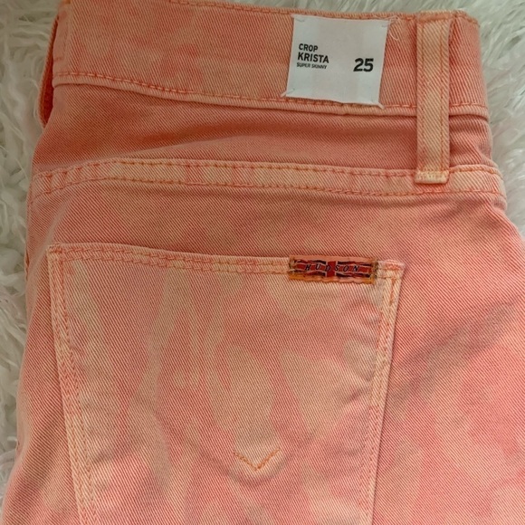 New Hudson Krista Crop in Peach Leopard - Picture 5 of 8
